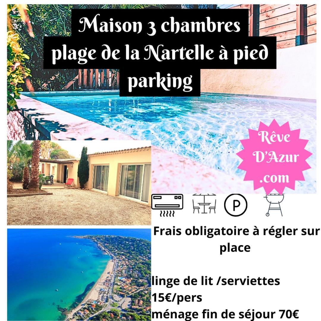 Maison Familiale Avec Piscine Privee, Plage A Pied, Frais Obligatoires A Regler A L'Arrivee, Linge 15E Par Pers & Menage 70E Par Sejour Voir Profil Mandatory Fees In Cash To Be Paid On Arrival Linen 15E Per Person 70E Housekeeping Per Stay Sainte-Maxime Exterior photo